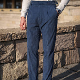 Men’s Retro High-Waisted Corduroy Pants – Straight-Leg, Wrinkle-Resistant Vintage Trousers